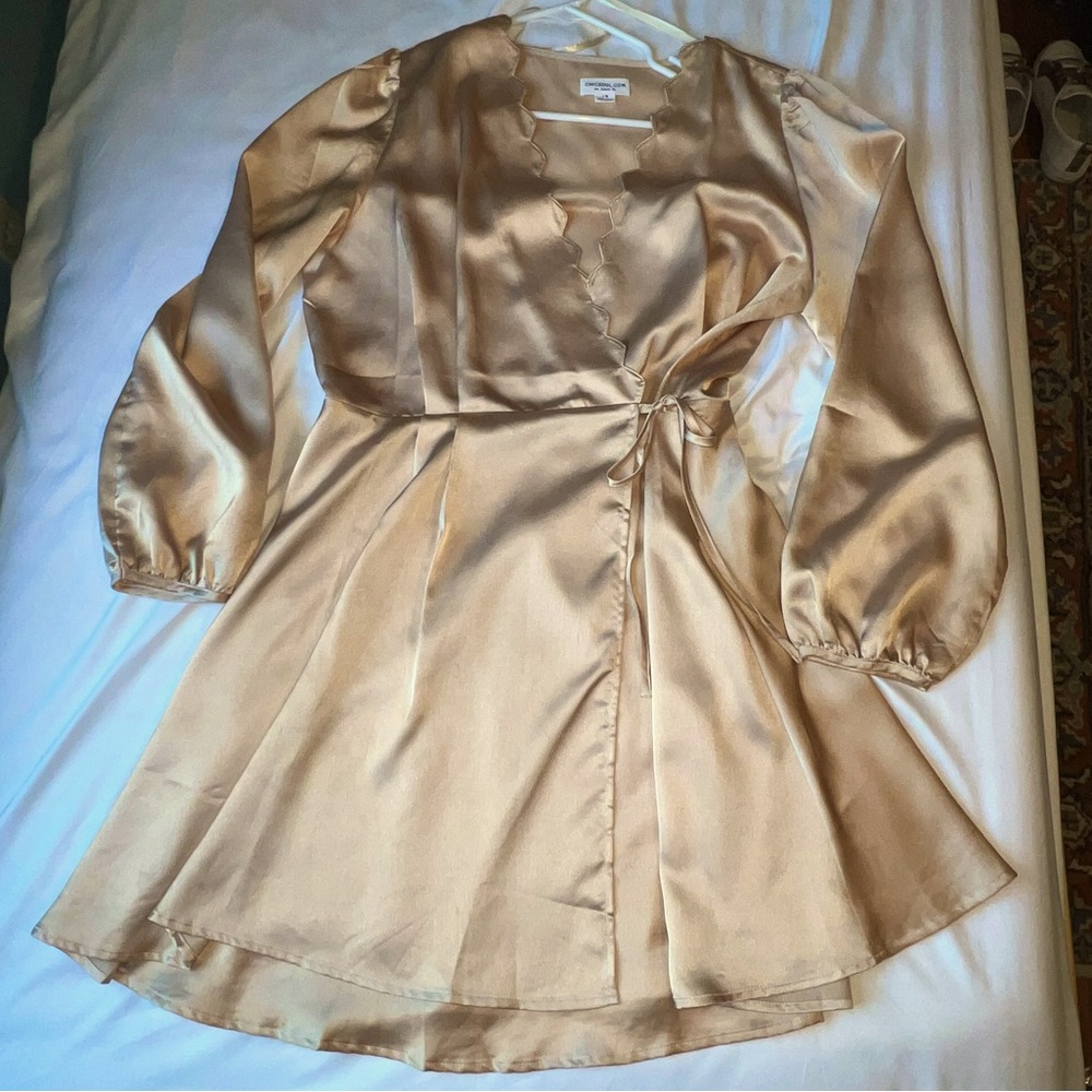 Glam Doll Dress Champagne Color Chic Soul